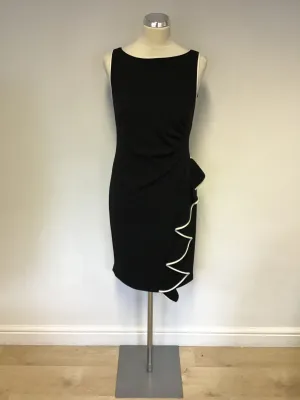 BRAND NEW COAST BLACK TIPPED IRAH DRESS SIZE 10