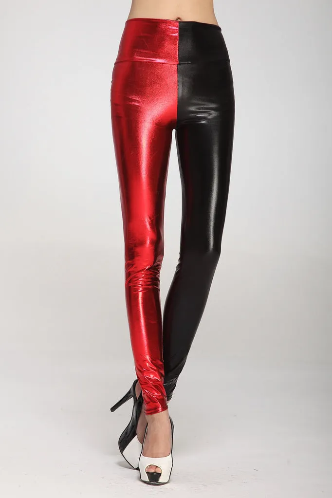 High Waist Leather Leggings