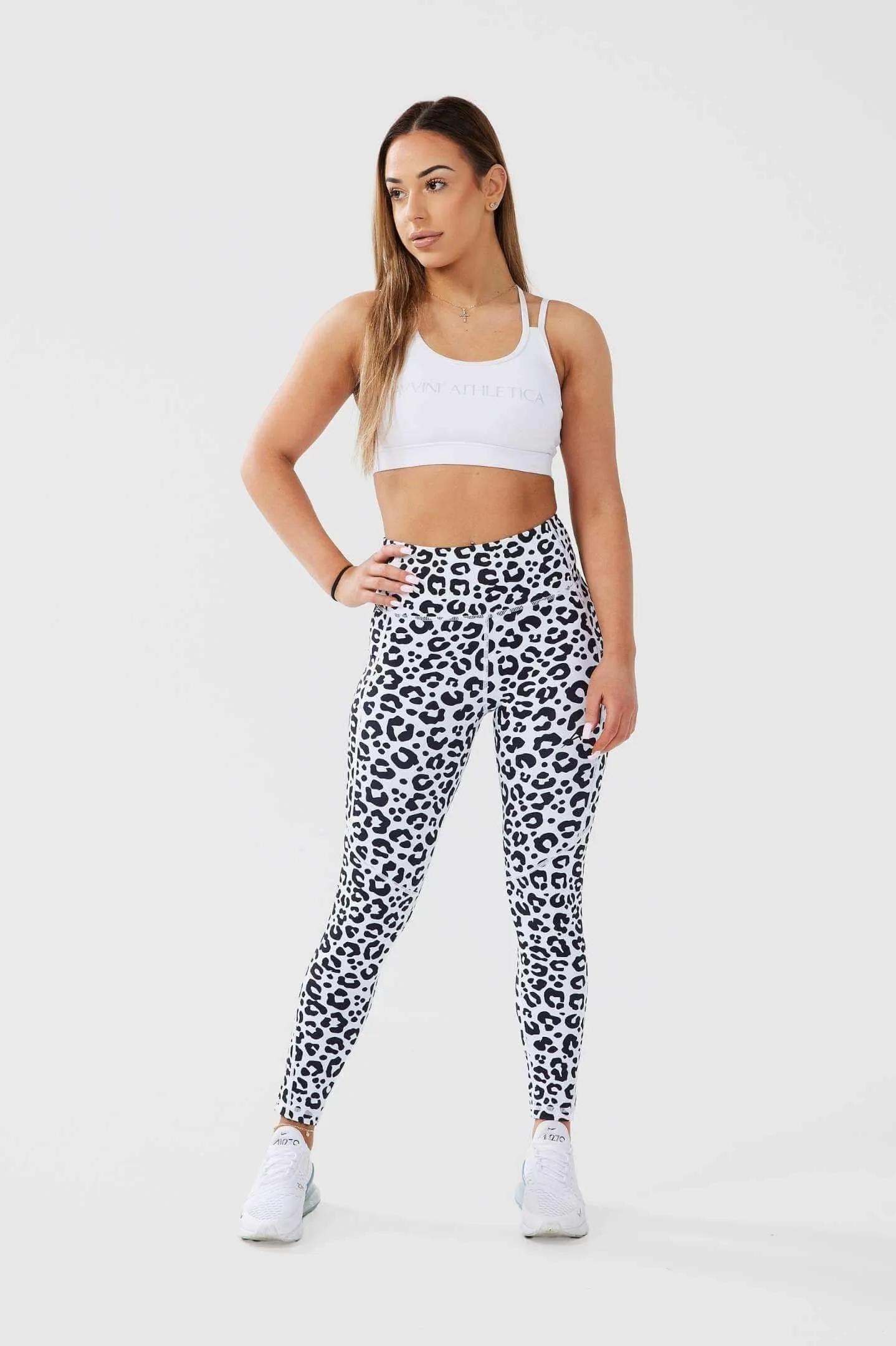 LUXE SCRUNCH BUM POCKET LEGGINGS - LEOPARD
