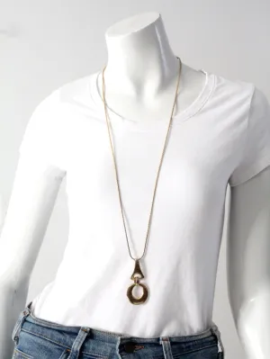 vintage long pendant necklace